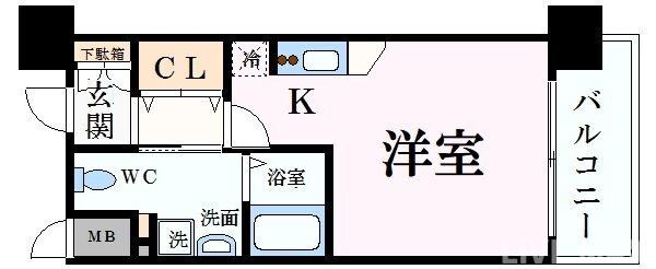 アーバンフラッツ上町の物件間取画像