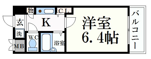 エステムコート新大阪の物件間取画像