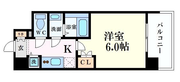 エス・キュート梅田東の物件間取画像