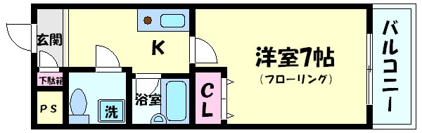 Ｆ・Ｈグリーンロイヤル高槻の物件間取画像