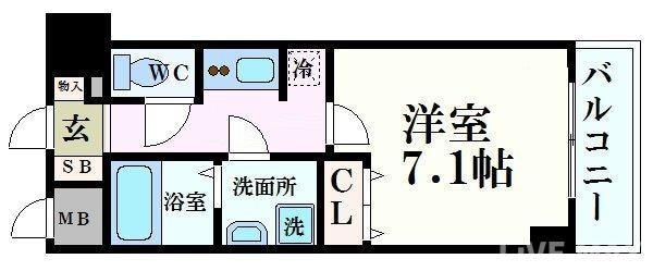 S-RESIDENCE　Hommachi　Marksの物件間取画像