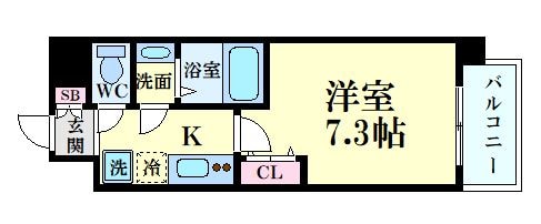 LIVIAZ SHIN-OSAKA Cielの物件間取画像