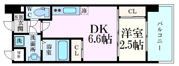 セレニテ阿波座ミラクの物件間取画像