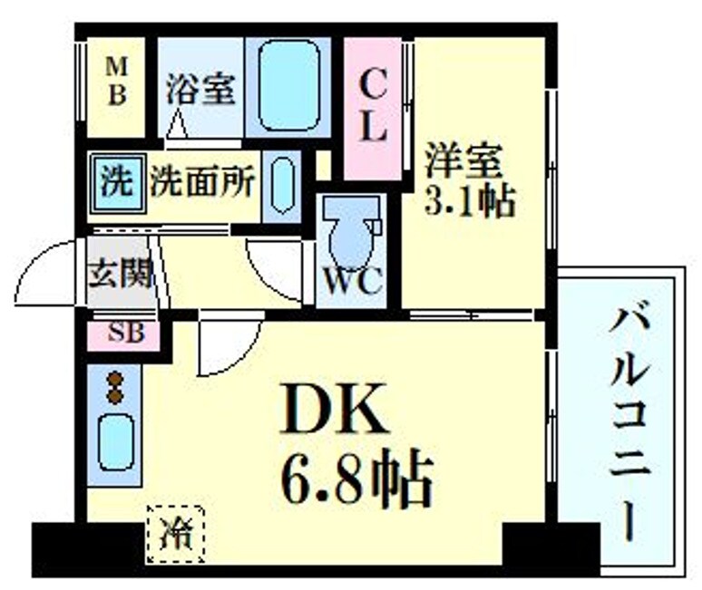 セレニテ東三国ミラクの物件間取画像