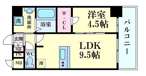 プレサンスDOMECITYコレーレの物件間取画像