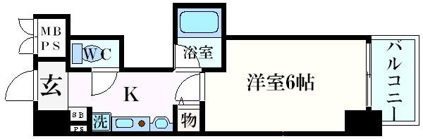 エステムコート大阪城南Ⅱの物件間取画像