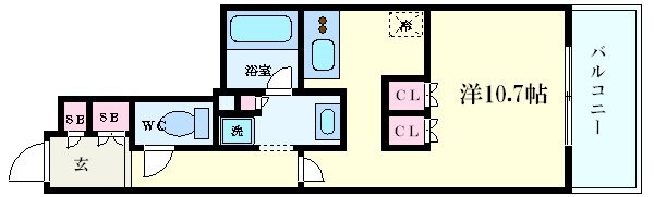 アビティ江坂の物件間取画像