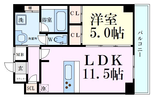 Dimus新大阪の物件間取画像