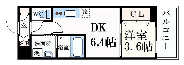 K’sスクエア江坂の物件間取画像