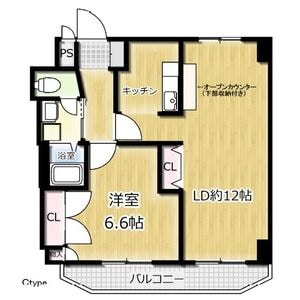 松籟マンションの物件間取画像