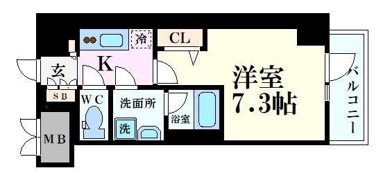 アーバス天満橋の物件間取画像