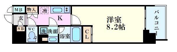 アスヴェル東本町Ⅱの物件間取画像