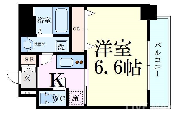 Luxe海老江Ⅱの物件間取画像