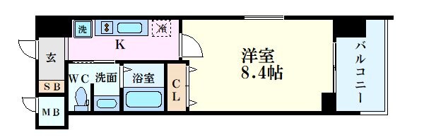 グランカーサ梅田北の物件間取画像