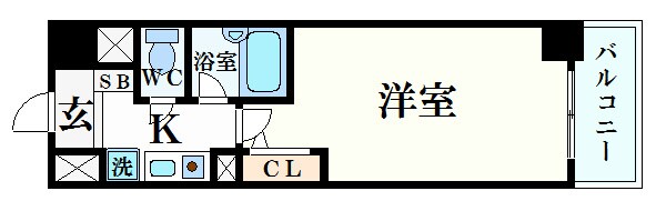 エスリード本町の物件間取画像