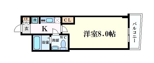 SERENiTE堺筋本町SUDの物件間取画像