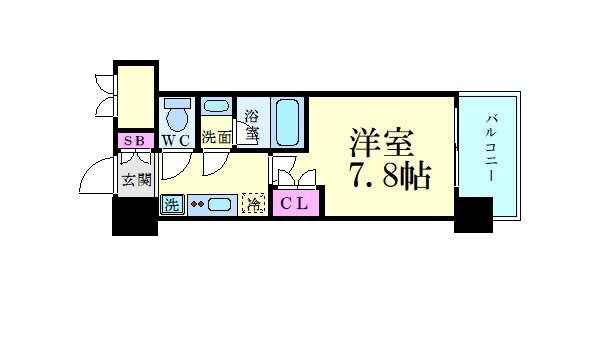 パークフラッツ江坂の物件間取画像