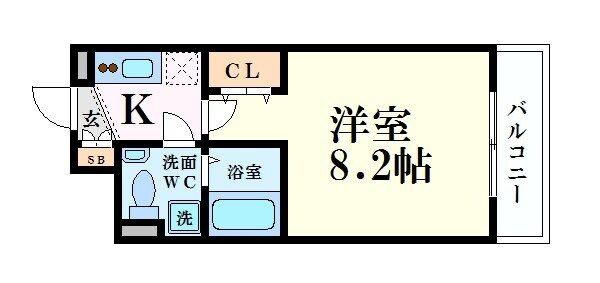 SERENiTE本町エコートの物件間取画像