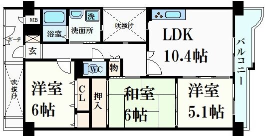 KDXレジデンス夙川ヒルズ3番館の物件間取画像