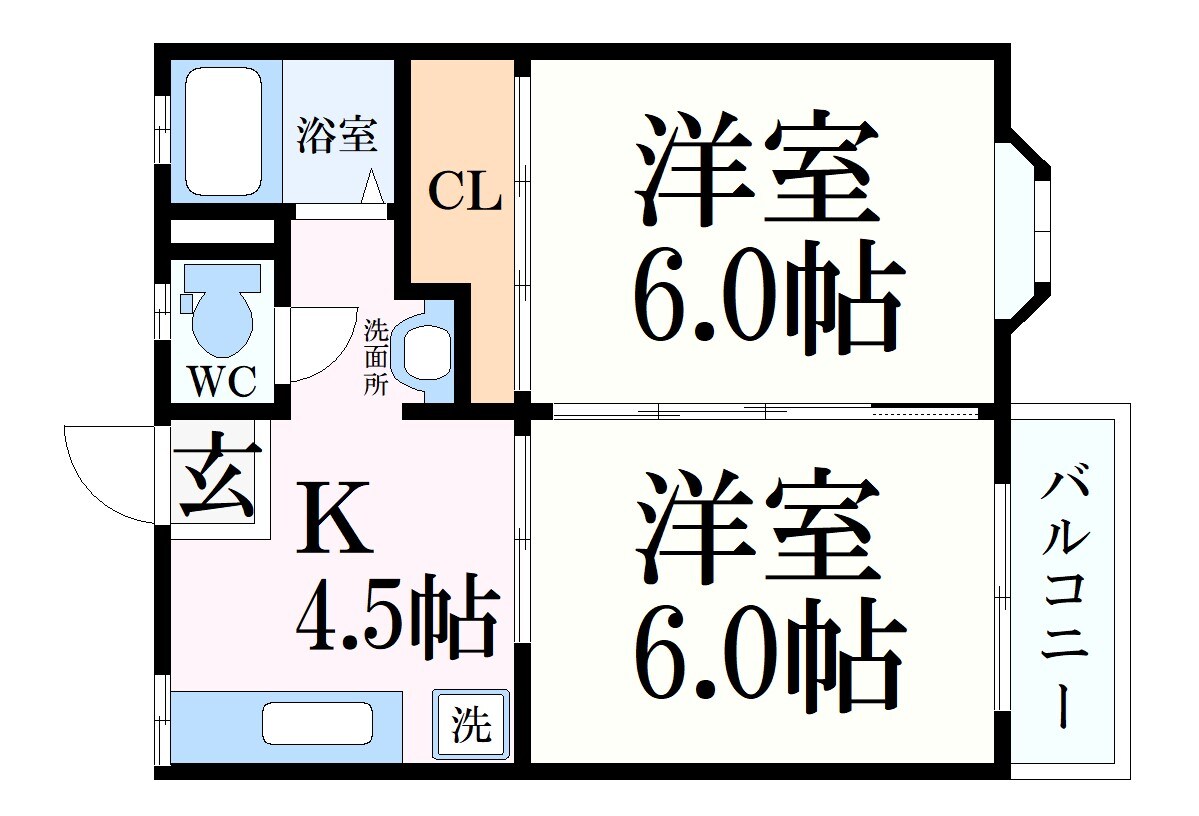 エトワール芦屋の物件間取画像