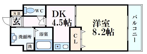 キャッスルプラザ甲子園の物件間取画像