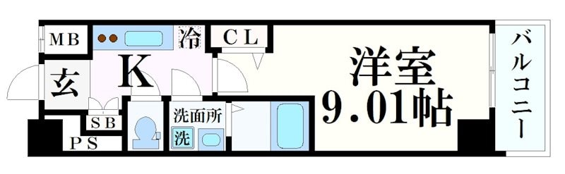 兵庫駅 徒歩10分 7階の物件間取画像