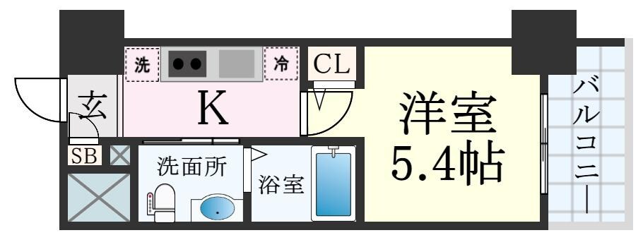 エスリード神戸WESTの物件間取画像