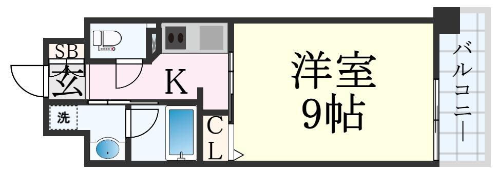 新神戸駅 徒歩5分 7階の物件間取画像