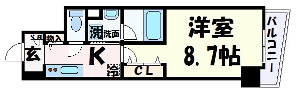 三ノ宮駅 徒歩10分 5階の物件間取画像