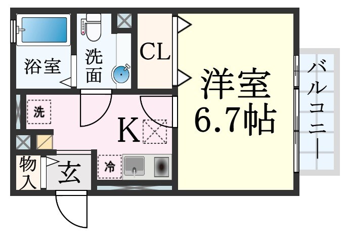 新神戸駅 徒歩10分 1階の物件間取画像