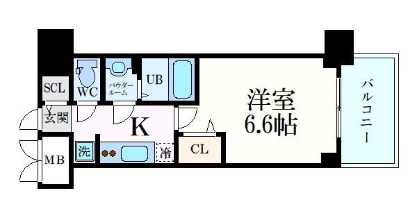 プレサンスハーバーランドアンドシーの物件間取画像