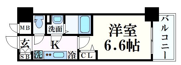 神戸駅 徒歩5分 5階の物件間取画像