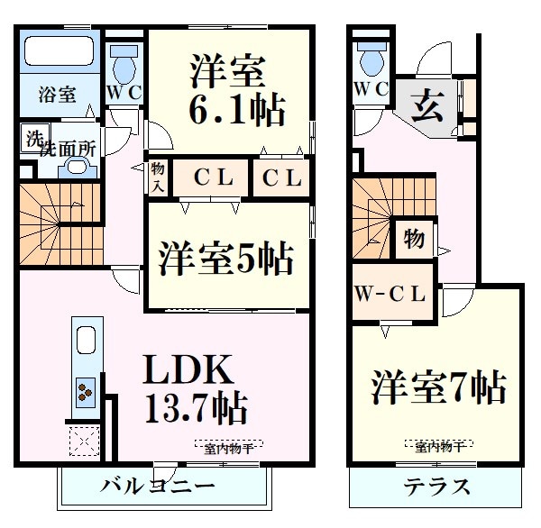 エクセラコートの物件間取画像