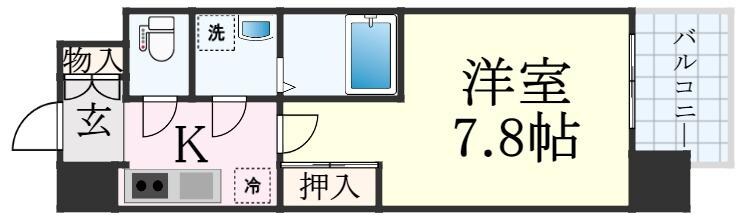 新神戸駅 徒歩3分 10階の物件間取画像