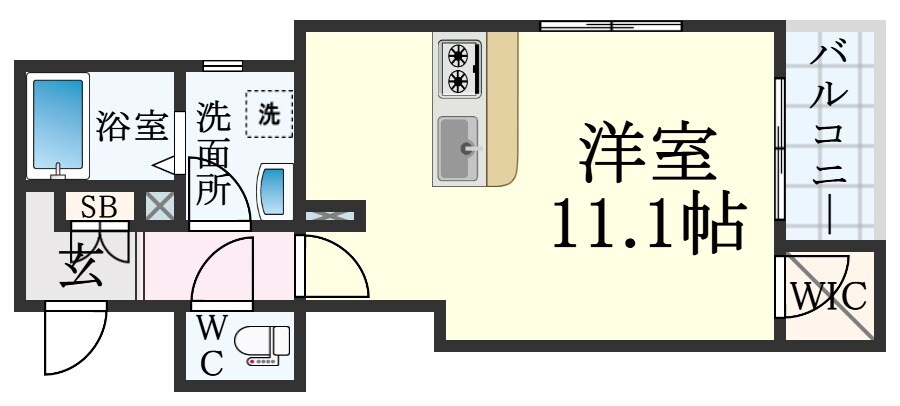 月見山駅 徒歩4分 3階の物件間取画像