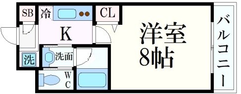 魚崎駅 徒歩8分 3階の物件間取画像