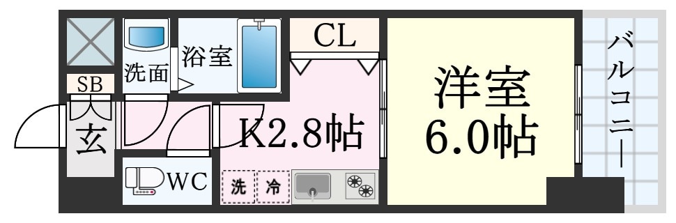 新神戸駅 徒歩10分 4階の物件間取画像