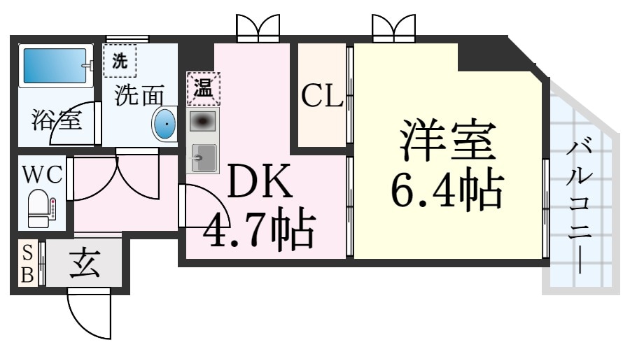 三ノ宮駅 徒歩15分 2階の物件間取画像