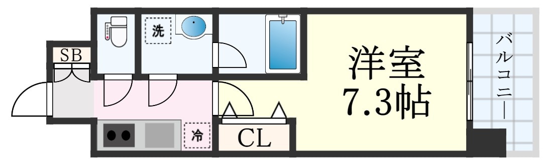 三ノ宮駅 徒歩7分 5階の物件間取画像