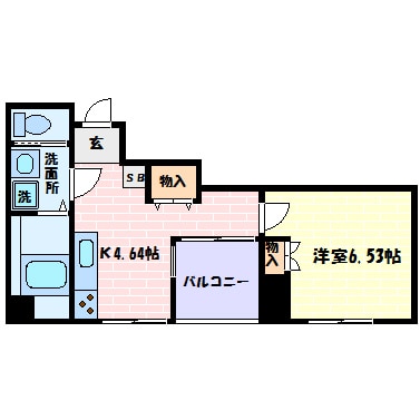 元町駅 徒歩10分 7階の物件間取画像