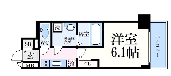 神戸駅 徒歩8分 10階の物件間取画像