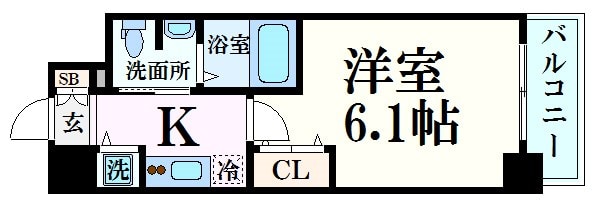 エスリード西宮北口第2の物件間取画像