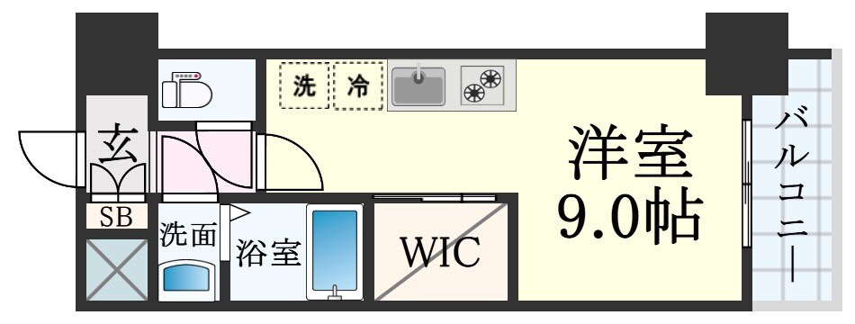 ファーストフィオーレ神戸元町ディモーラの物件間取画像