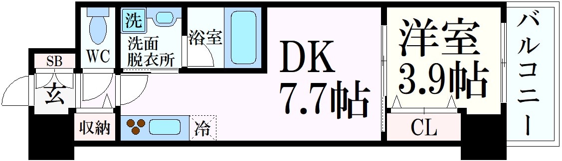 元町駅 徒歩7分 2階の物件間取画像