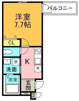 フジパレス西宮鳴尾Ⅱ番館の物件間取画像