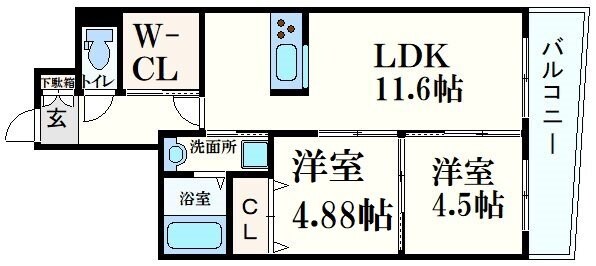 グランノーブル西宮の物件間取画像