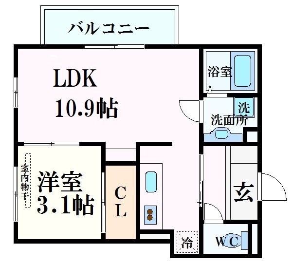 レセーナ甲東園の物件間取画像