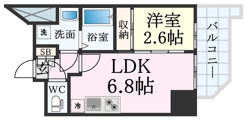 兵庫駅 徒歩7分 6階の物件間取画像