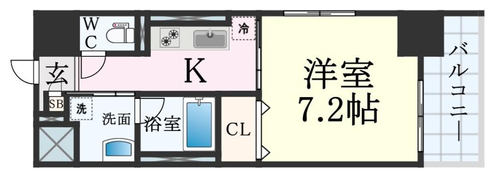 兵庫駅 徒歩5分 4階の物件間取画像