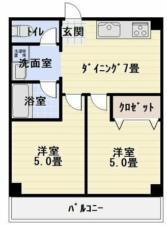 明和マンションの物件間取画像